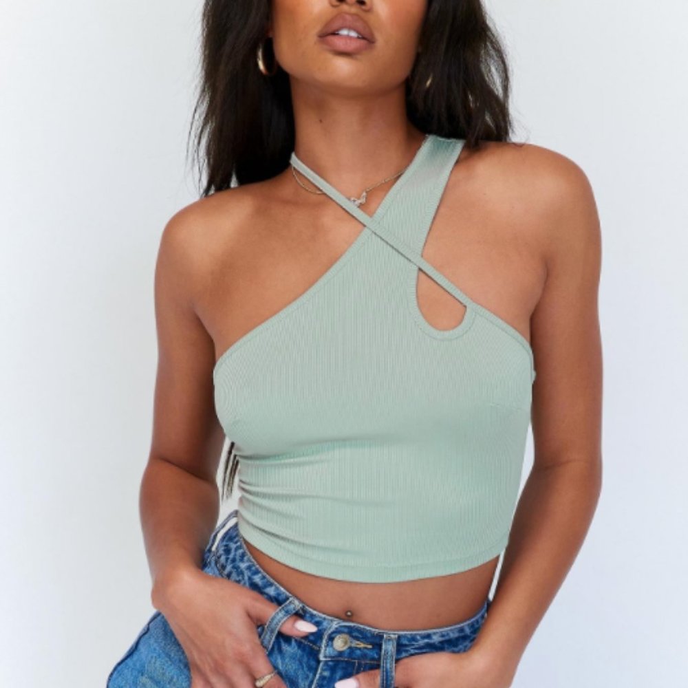 Princess Polly Malachi Top - Sage